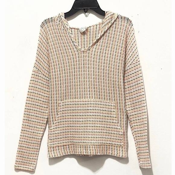 Paper Crane - Women's Lightweight, Knit, Striped Hoodie (size XS) - Picture 1 of 3
